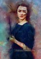Portrait d’Arya Stark impressionnisme Le Trône de fer